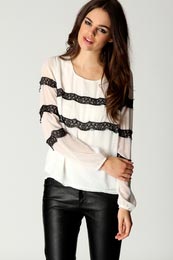 Lace Smock Blouse