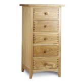 milton 5 Drawer Slim Chest - natural