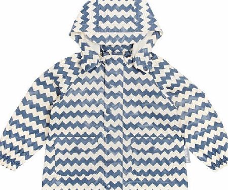 Mini A Ture Boys Printed Rain Jacket - Flint Stone