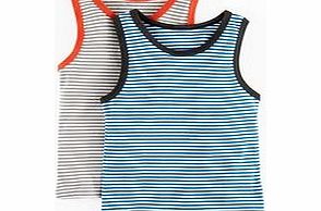 Mini Boden 2 Pack Vests, Elephant/Cobalt,Sky/Navy 34236273