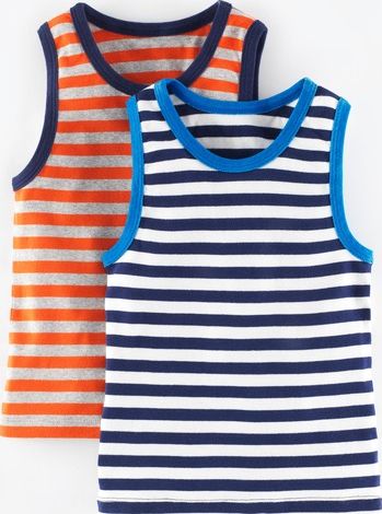 Mini Boden, 1669[^]35223908 2 Pack Vests Stripes Pack Mini Boden, Stripes