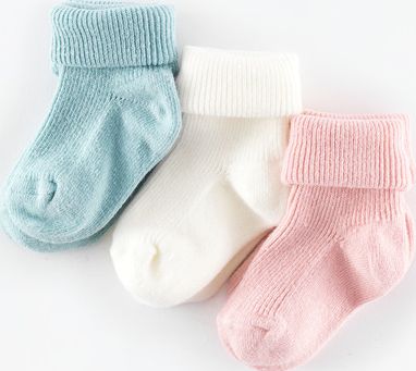 Mini Boden, 1669[^]35006519 3 Pack Ribbed Sock Box Blush Mini Boden, Blush