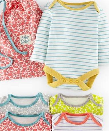 Mini Boden 5 Pack Bodies, Multi 34598854