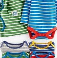 Mini Boden 5 Pack Bodies, Stripe 34598912