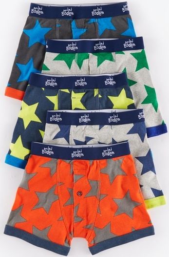 Mini Boden 5 Pack Boxers Stars Mini Boden, Stars 35023720