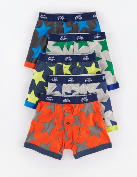 Mini Boden 5 Pack Boxers Stars Mini Boden, Stars 35023795