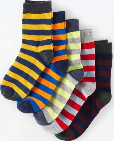 Mini Boden, 1669[^]35022367 5 Pack Socks Blue Mini Boden, Blue 35022367