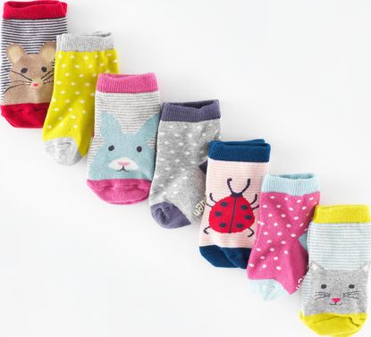 Mini Boden, 1669[^]35138320 7 Pack Sock Box Pet/Spot Mini Boden, Pet/Spot