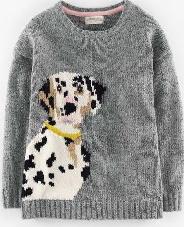 Mini Boden, 1669[^]34892802 Aimee Jumper Charcoal Marl/Dog Mini Boden,