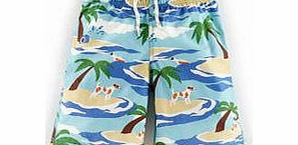 Mini Boden Bathers, HMS Sprout,Reef/Ecru Skulls,Orange