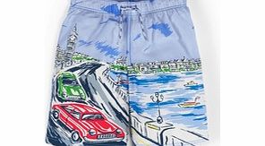 Mini Boden Bathers, Ice Cube London Car Chase,Reef/Ecru