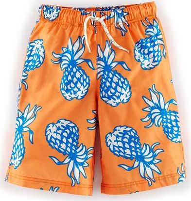 Mini Boden, 1669[^]34587097 Bathers Orange Pineapples Mini Boden, Orange