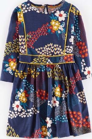 Mini Boden, 1669[^]35242122 Belgravia Dress Oxbridge Blue Strawberry Field