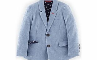 Mini Boden Blazer, Sail Blue Gingham,Navy/Reef Star 34606004