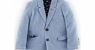 Mini Boden Blazer, Sail Blue Gingham,Navy/Reef Star 34606012