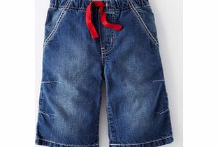 Mini Boden Board Shorts, Dark Blue Denim,Grey Denim