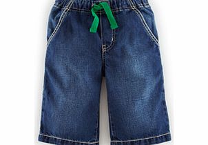 Mini Boden Board Shorts, Dark Denim,Grey Denim