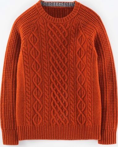 Mini Boden, 1669[^]35024314 Cable Jumper Pumpkin Mini Boden, Pumpkin 35024314