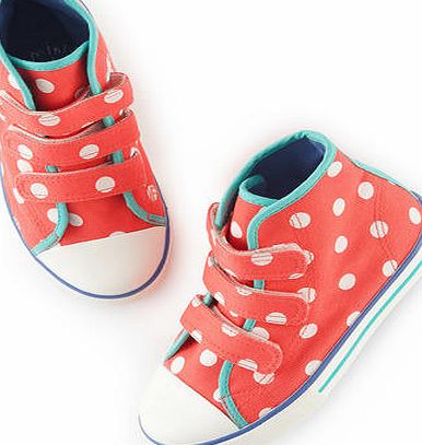 Mini Boden Canvas High Tops, Coral 34524439