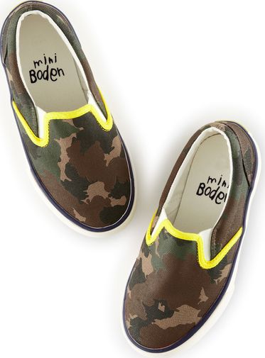 Mini Boden, 1669[^]34520361 Canvas Pull-ons Green Mini Boden, Green 34520361