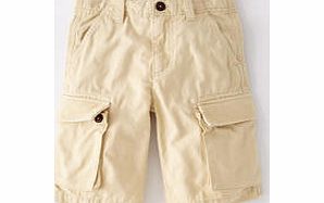 Mini Boden Cargo Shorts, Sand,Blue,Electric