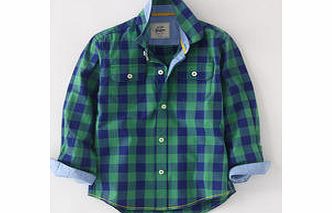 Mini Boden Casual Shirt, Lawn/Indigo Gingham,Light