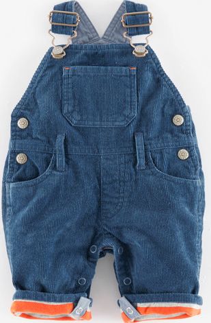 Mini Boden Classic Cord Dungarees Coastal Blue Mini Boden,