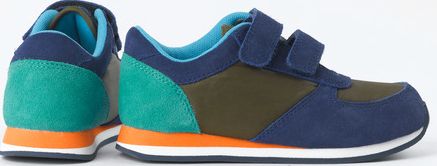 Mini Boden Colourblock Trainers Navy/Dark Khaki Mini Boden,