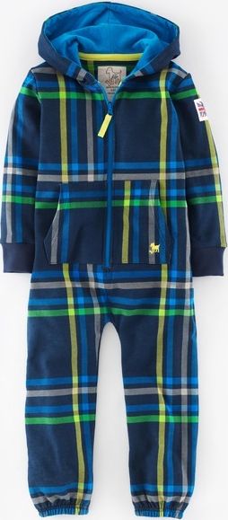 Mini Boden, 1669[^]35136738 Cosy All-in-one Storm Check Mini Boden, Storm