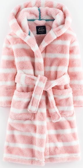 Mini Boden, 1669[^]34902510 Cosy Dressing Gown Blush Stripe Mini Boden,