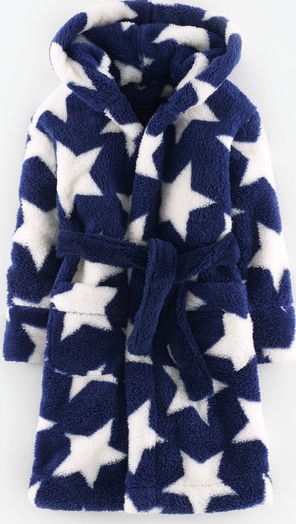 Mini Boden, 1669[^]34943001 Cosy Dressing Gown Navy/Ecru Stars Mini Boden,