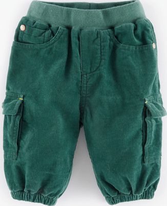 Mini Boden Cosy Lined Cord Trousers Nettle Mini Boden,