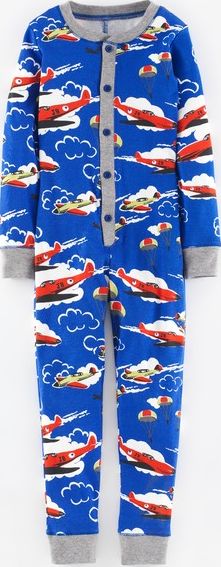 Mini Boden, 1669[^]34943266 Cosy Sleep All-in-one Blue/Aeroplanes Mini