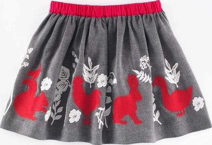 Mini Boden Decorative Skirt Grey Farm Mini Boden, Grey Farm