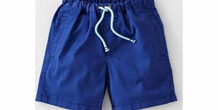 Mini Boden Drawstring Shorts, Denim,Navy Seersucker,Sail