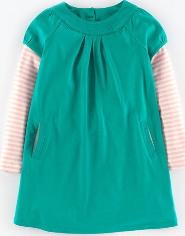 Mini Boden Easy Jersey Dress Emerald Mini Boden, Emerald