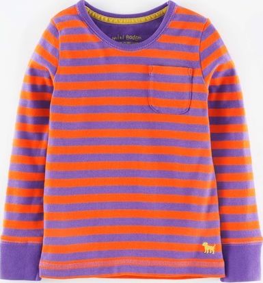 Mini Boden, 1669[^]34938035 Everyday T-shirt Amethyst/Firework Stripe Mini