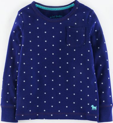 Mini Boden, 1669[^]34937870 Everyday T-shirt Violet/Ecru Star Mini Boden,