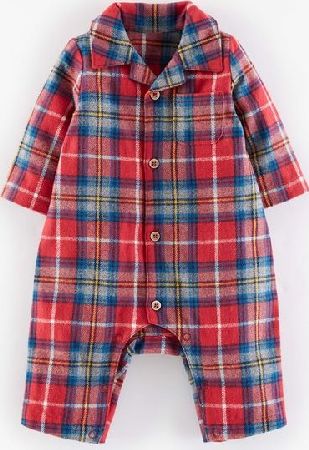 Mini Boden, 1669[^]35137207 Flannel All-in-one Red Check Mini Boden, Red