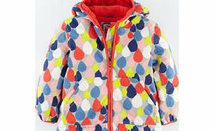 Mini Boden Fleece Lined Anorak, Multi Raindrop 34181602