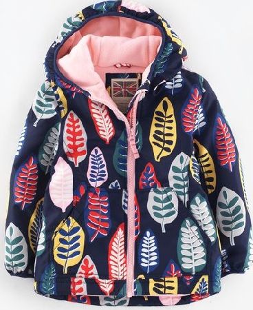 Mini Boden Fleece Lined Anorak Navy Sea Fern Mini Boden,