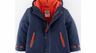 Mini Boden Fleece Lined Anorak, Storm,Navy/Red,Turf 34174888