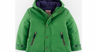 Mini Boden Fleece Lined Anorak, Turf,Navy/Red,Storm 34174938