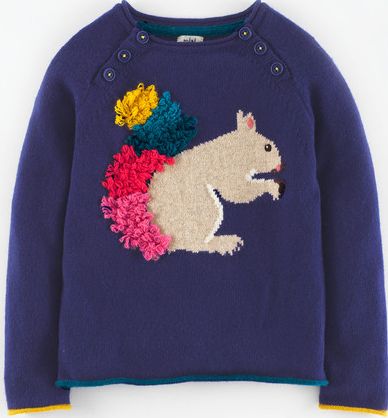 Mini Boden Fun Jumper Twilight Squirrel Mini Boden,