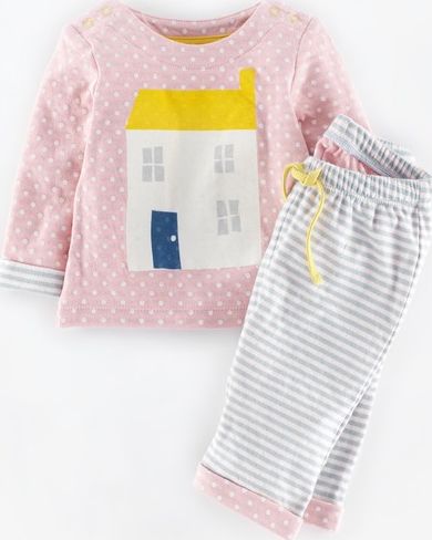 Mini Boden, 1669[^]34998781 Girls Logo Play Set Blush House/Powder Blue Mini