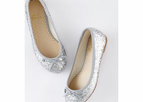 Mini Boden Glitter Ballet Flats, Silver,Blue,Multi 34183897