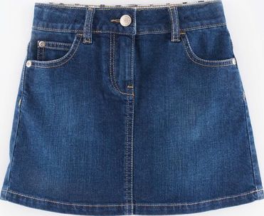 Mini Boden Heart Pocket Jean Skirt Denim Mini Boden, Denim