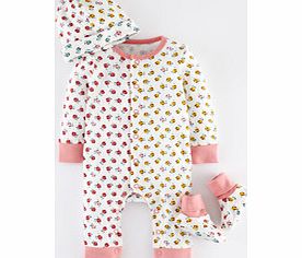 Mini Boden Hotchpotch Romper Gift Set, Bud Print 34368316