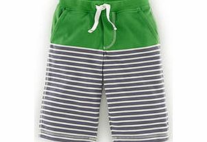 Mini Boden Jersey Baggies, Tennis Green,Reef/Ecru,Paradise