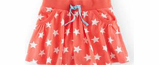 Mini Boden Jersey Skort, Hot Coral Star,Multi English